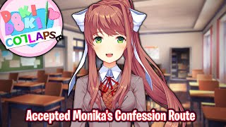 Accepted Monikas Confession RouteDDLC Collapse MODDEMO [upl. by Appledorf]