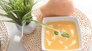 How To Make a Healthy Butternut pumpkin Soup حساء اليقطين الكريمي صحي ولذيذالقرعة الحمرة كابويا🍲 [upl. by Salvucci]