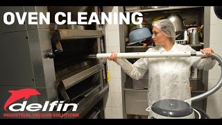 Oven cleaning hot residual and dust removal  DELFIN RANGE [upl. by Barbe]