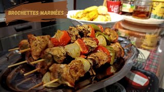 Brochettes Marinées Maison  Pleines de Saveurs et Faciles à Préparer [upl. by Ahseekat133]