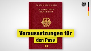 Deutschen Pass beantragen Antworten amp Wissenswertes  2024 [upl. by Aigroeg]