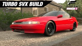 TWIN TURBO Subaru SVX Build  Forza Horizon 3 [upl. by Abeu]