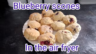 Blueberry Scones in the Air Fryer [upl. by Orlosky]