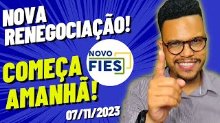 É OFICIAL COMEÇA NESSA TERÇAFEIRA A NOVA RENEGOCIAÇÃO DE DIVIDAS DO FIES 2023 [upl. by Adekam]