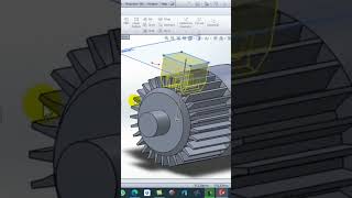 Using Extrude up to Next Feature in Drawing Motor Solidworks [upl. by Ocirederf296]