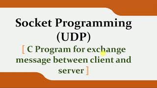 Socket Programming  Tutorial Series Overview [upl. by Moazami]