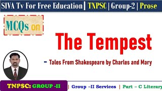 The Tempest by Tales from Shakespeare by Charles and Mary  TNPSC [upl. by Anes]