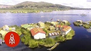 The ManMade Floating Islands of Lake Titicaca [upl. by Yenial376]