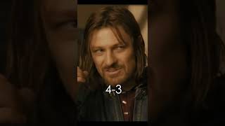 Boromir 🛡 vs Faramir 🏹 lordoftherings lotr vs edit debate faramir boromir short shorts [upl. by Ardien]