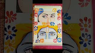 Radha rani amp Krishna ji drawing Eyes drawing radhakrishna eyesdrawing shorts [upl. by Kristen]