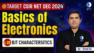 CSIR NET Physics 2024 BJT Characteristics in Electronics for Dec Exam [upl. by Aubry]