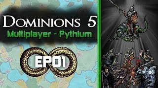 Dominions 5  Multiplayer Showdown  Pythium  EP01  Turn 1 [upl. by Ofloda]