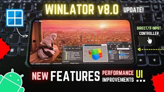 Install Winlator 80 PC Emulator on Any Android Phone  NEW UPDATE Features [upl. by Reppiks668]