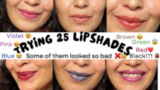 💄Lipstick swatches 💄 Some of these are 🔥 and some are 🥵 [upl. by Aisa]