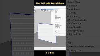 How to Create Normal Glass in VRay vray [upl. by Lunna]