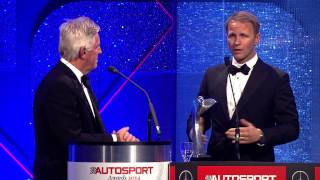 Petter Solberg  Gregor Grant Award  AUTOSPORT Awards 2014 [upl. by Larochelle]