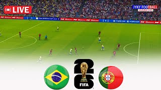 🔴LIVE Brazil vs Portugal  FIFA World Cup 2026 USA  full match EN VIVO  Streaming PES PC [upl. by Neral429]