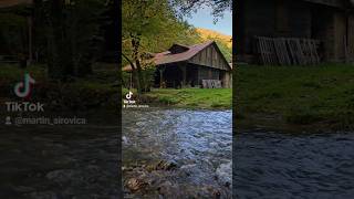 ŽUMBERAK mountain river Slapnica autumn aesthetics Hidden Cozy cottage in the forrest 🍁 🇭🇷 croatia [upl. by Yahsed]