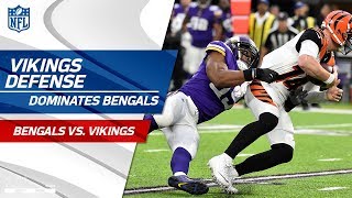 Minnesotas Defense Swarms Cincinnati  Bengals vs Vikings  Wk 15 Player Highlights [upl. by Notsa]