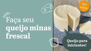 Como fazer queijo minas frescal COM 3 INGREDIENTES no mesmo dia queijo caseiro fácil iniciantes [upl. by Artek]