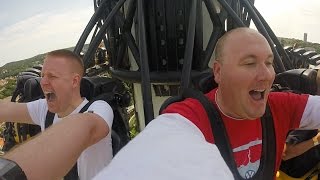 AtmosFear Liseberg Europes tallest Drop tower ride  On ride HD GoPro [upl. by Rudiger]