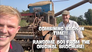 COMBINING BACK IN TIME RANSOMES 801 FROM THE ORIGINAL BROCHURE [upl. by Veronike]