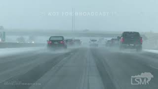 01142022 Des Moines IA  Heavy Snow Begins Falling  Traffic Shots [upl. by Annel]