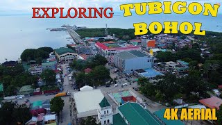 Tubigon Bohol  Port Commercial and Business Center  4K Aerial [upl. by Mullane]