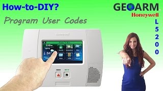 Honeywell L5200 How to Program User Codes [upl. by Llertnom]