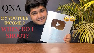 QNA YOUTUBE INCOME 0 to 100k JOURNEY MIC I USE   SILVER PLAY BUTTON UNBOXING [upl. by Stretch]