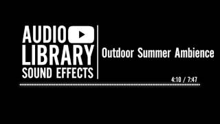 Outdoor Summer Ambience  Sound Effect [upl. by Fredela]