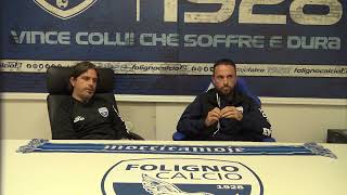 🎙️ Verso AMC 98  Foligno Calcio Mister e DS in conferenza stampa [upl. by Aisinoid]