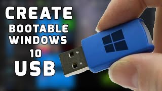 How to make bootable windows 10 USB Bootable USB windows 10 [upl. by Lazarus222]