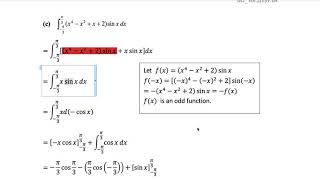 DSE M2  Integration of Odd amp Even Functions [upl. by Danika402]