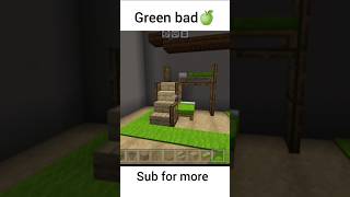 Green bad minecraft gaming shortvideo [upl. by Ynaoj]