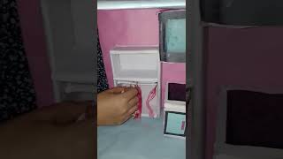 DIY doll house 🏠😱shorts [upl. by Janot587]