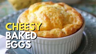 Easy Cheesy Baked Eggs  Less than 30 minutes  Single Serving [upl. by Negroj]