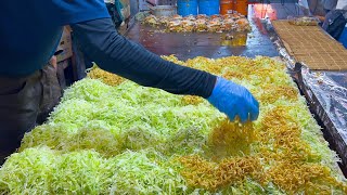 japanese street food  okonomiyaki master お好み焼き [upl. by Delfeena378]