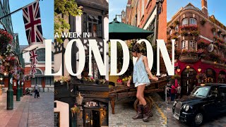 A WEEK IN LONDON🇬🇧 a cozy girl travel vlog [upl. by Anisamoht965]