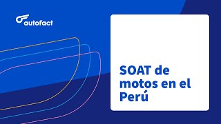 SOAT de motos en Perú 2022 [upl. by Akkeber253]