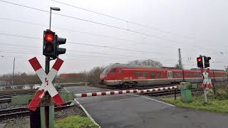 Schranke vom Bahnübergang Münster über 5 Minuten geschlossen [upl. by Ianaj]