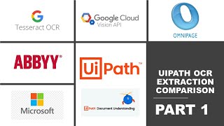 Part1 Which OCR is best UiPath OCR  Google Vision  Microsoft  Tesseract  Abbyy  OmniPage [upl. by Eelesor]