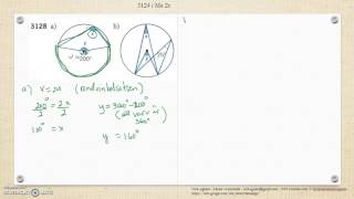 Matematik 5000 Ma 2b Kapitel 3 Vinklar Randvinklar och medelpunktsvinklar 3128 [upl. by Olenka]