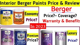 Berger All Interior Paints Price amp Review  Berger Paints Price In 2023 [upl. by Hnahk]