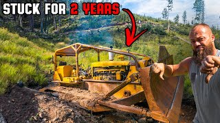 This Dozer Has Been Stuck In The Swamp For 2 Years…Can We Recover It [upl. by Elkraps]