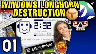 Vinesauce Joel  Windows Longhorn Destruction  Part 1 [upl. by Araht773]