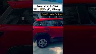 New Brezza 2024 With 25kmkg mileage in CNG Do you think it’s best SUV under 10 Lakh automobile [upl. by Eustazio]