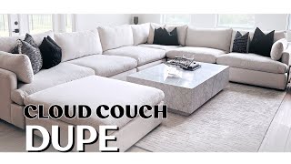 RESTORATION HARDWARE CLOUD COUCH DUPE  DETAILED REVIEW amp HONEST OPINION [upl. by Westney]