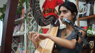 Joanna Newsom  Bridges and Balloons cover harp [upl. by Alliuqat]