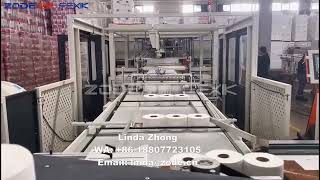 Full automatic maxi roll wrapper machine and bundler packing machine 86 18807723105 [upl. by Stander]